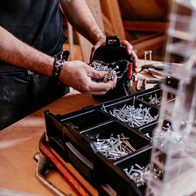 small parts tray organizer